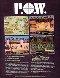 Box back cover for P.o.w. on the Commodore Amiga.