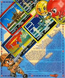 Box back cover for Pang on the Commodore Amiga.