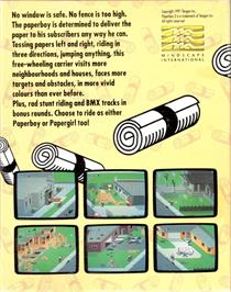 Box back cover for Paperboy 2 on the Commodore Amiga.