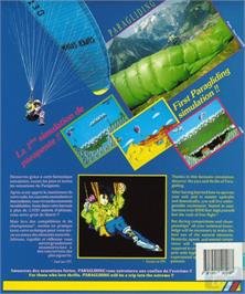 Box back cover for Paragliding Simulation on the Commodore Amiga.