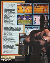 Box back cover for Pit-fighter on the Commodore Amiga.