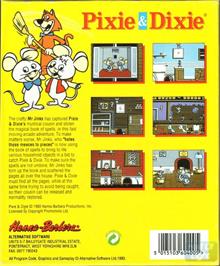 Box back cover for Pixie And Dixie Featuring Mr Jinks on the Commodore Amiga.