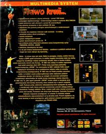 Box back cover for Prawo Krwi on the Commodore Amiga.