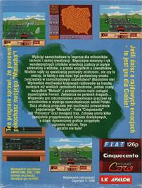 Box back cover for Rajd Przez Polske on the Commodore Amiga.