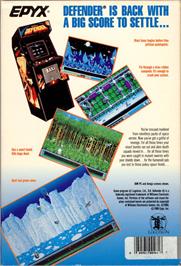 Box back cover for Revenge of Defender on the Commodore Amiga.