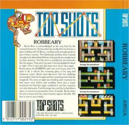 Box back cover for Robbeary on the Commodore Amiga.