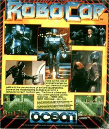 Box back cover for Robocop on the Commodore Amiga.
