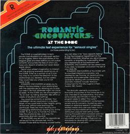 Box back cover for Romantic Encounters at the Dome on the Commodore Amiga.