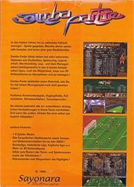 Box back cover for Samba Partie on the Commodore Amiga.