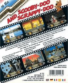 Box back cover for Scooby-doo And Scrappy-doo on the Commodore Amiga.