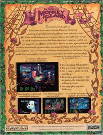 Box back cover for Secret of Monkey Island on the Commodore Amiga.