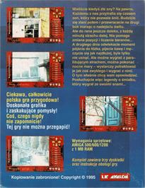 Box back cover for Sen on the Commodore Amiga.