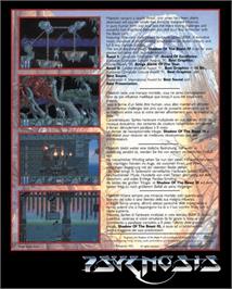 Box back cover for Shadow of the Beast 3: Out of the Shadow on the Commodore Amiga.