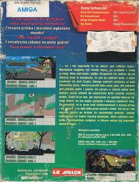 Box back cover for Skaut Kwatermaster on the Commodore Amiga.