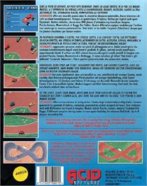 Box back cover for Skidmarks on the Commodore Amiga.