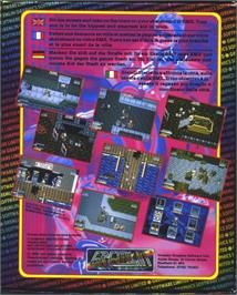 Box back cover for Skidz on the Commodore Amiga.