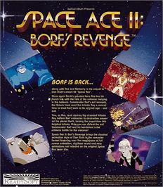 Box back cover for Space Ace II: Borf's Revenge on the Commodore Amiga.
