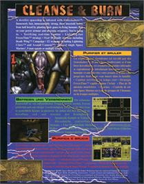 Box back cover for Space Hulk on the Commodore Amiga.