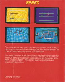 Box back cover for Speed! on the Commodore Amiga.