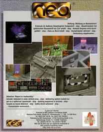 Box back cover for Spherical Worlds on the Commodore Amiga.