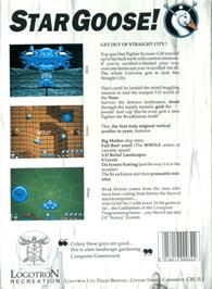 Box back cover for Star Goose on the Commodore Amiga.