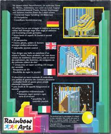 Box back cover for Star Trash on the Commodore Amiga.
