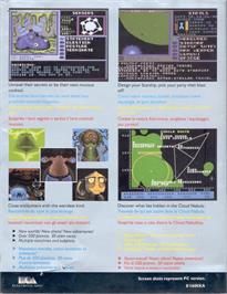 Box back cover for Starflight 2: Trade Routes of the Cloud Nebula on the Commodore Amiga.