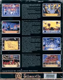 Box back cover for Storm Master on the Commodore Amiga.