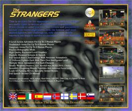 Box back cover for Strangers on the Commodore Amiga.