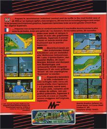 Box back cover for Super Cars 2 on the Commodore Amiga.