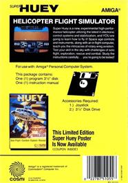 Box back cover for Super Huey - Uh-1x on the Commodore Amiga.