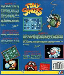 Box back cover for Tiny Skweeks on the Commodore Amiga.