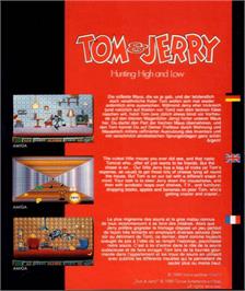 Box back cover for Tom And Jerry on the Commodore Amiga.