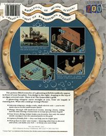 Box back cover for Treasure Trap on the Commodore Amiga.