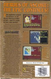 Box back cover for Treasures of the Savage Frontier on the Commodore Amiga.