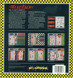 Box back cover for Turbo on the Commodore Amiga.