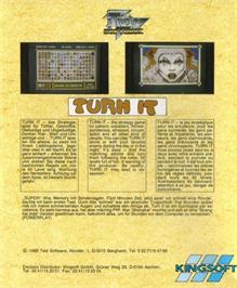 Box back cover for Turn It on the Commodore Amiga.