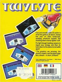 Box back cover for Twylyte on the Commodore Amiga.