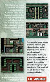 Box back cover for Vabank on the Commodore Amiga.