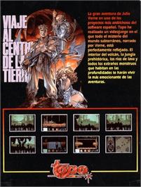 Box back cover for Viaje Al Centro De La Tierra on the Commodore Amiga.
