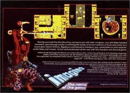 Box back cover for Victory Road on the Commodore Amiga.