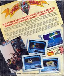 Box back cover for Voyager on the Commodore Amiga.