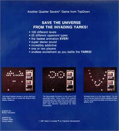 Box back cover for Vyper on the Commodore Amiga.