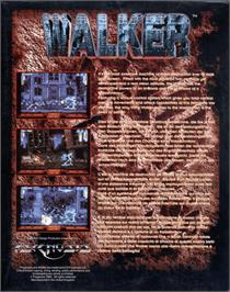Box back cover for Walker on the Commodore Amiga.