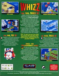 Box back cover for Whizz on the Commodore Amiga.