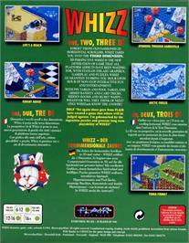 Box back cover for Whizz on the Commodore Amiga.