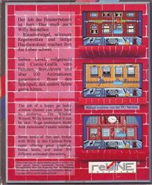 Box back cover for Window Wizard on the Commodore Amiga.