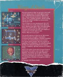 Box back cover for Wings Of Death on the Commodore Amiga.