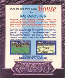 Box back cover for Winter Camp on the Commodore Amiga.