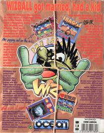 Box back cover for Wizkid on the Commodore Amiga.